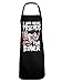 Psycho Penguin delantal de cocina Friends for dinner negro