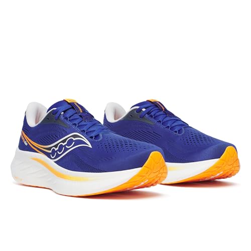 Saucony Men's Ride 18 Sneaker, Azurite/Peel, 10 - image 4