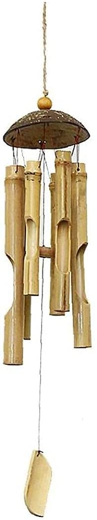 Nature Bamboo Wind Chimes Handmade Large Wind Bell for Home Garden Indoor/Outdoor Pavilion Type