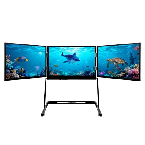Glowdora Triple Moniteur Portable 15,6 pouces Full HD