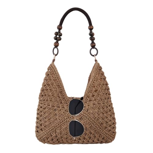 Panier plage en paille et sac à main vacances pour femme et fille