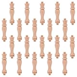 SUPERFINDINGS 20 mini balaustre decorative in legno, 8,9 x 1,7 cm, mandrini in legno non v...