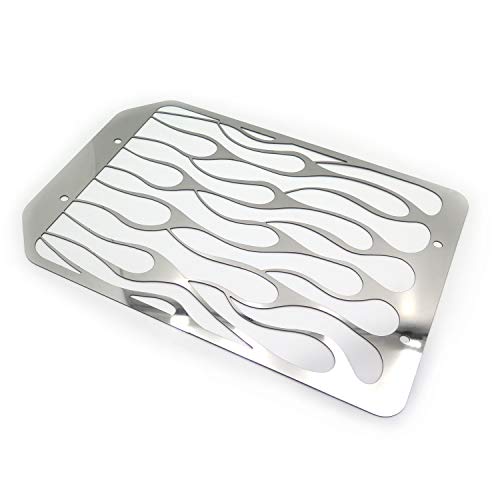 Httmt Mt298-02 Stainless Flame Radiator Grille Cover Compatible With Kawasaki Vulcan Vn 1500/Vn 1700 Chrome #TOP1
