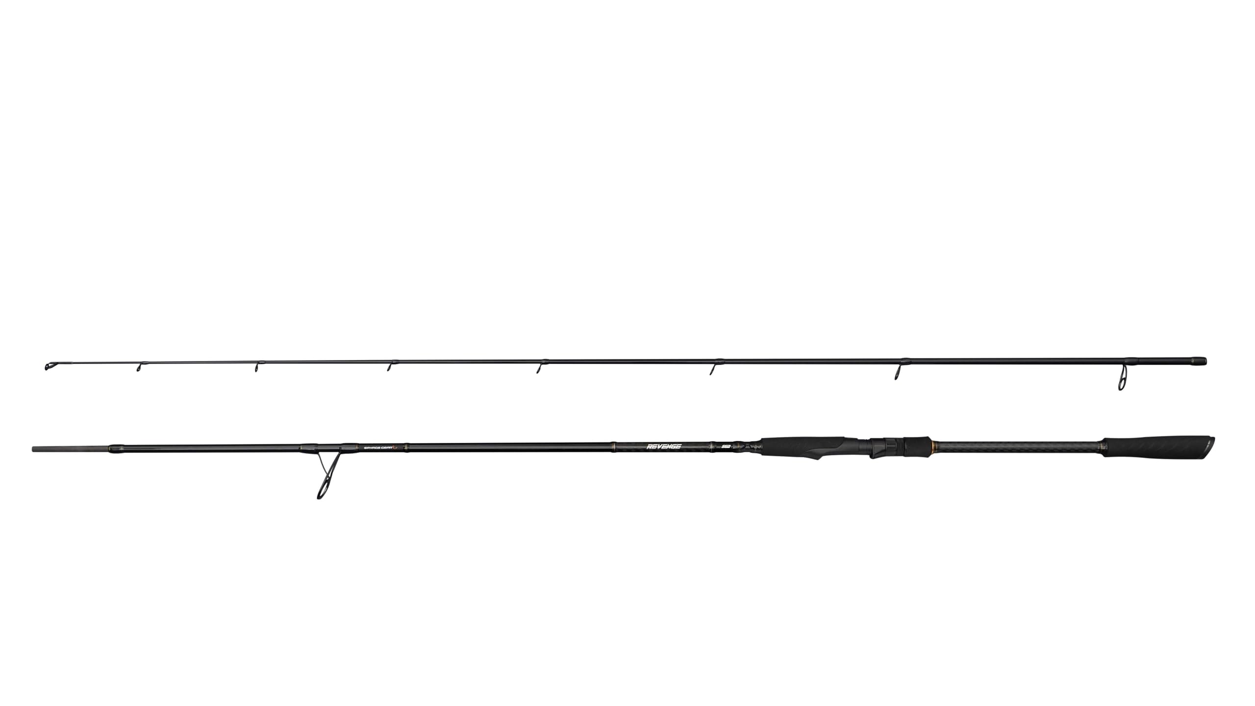 Savage Gear Revenge SG2 Fishing Rod | Freshwater Predator Spinning Rod for Pike, Zander & Large Perch | Medium Heavy to Heavy Lures | 24+30T Carbon Blank | SeaGuide CCS Guides | 2.59m | 30-80 g