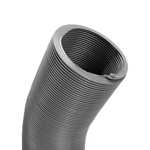 Image of Camco 39651 3965 Durable High Tensile Strength Sewer Steel Wire Core, 20'Hose with 18 mils of HTS Vinyl, Simple and Easy Storage, Gray