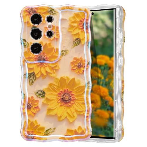 Coque tournesol Samsung S24 Ultra en TPU souple brillant antichoc