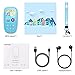 AGPTEK Bluetooth MP3 Player for Kids, 8GB Children Music Player 2.4 Inch HD Screen with Built-in Speaker, 10 Soothing Sounds, FM Radio, Video, Voice Recorder, Expandable Up to 128GB,Blue