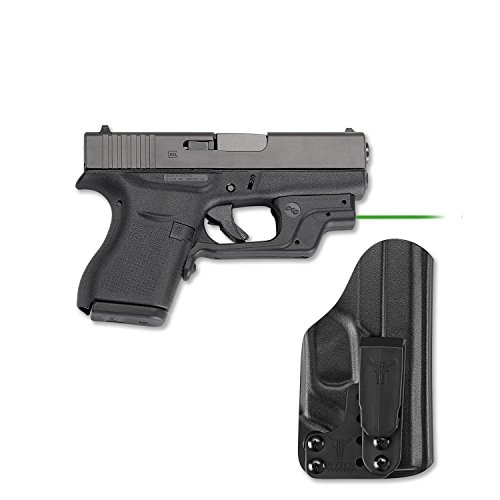 Crimson Trace LG-443G-HBT-G43 Glock, 43 with Green Laser & Blade Tech IWB Holster, Boxed