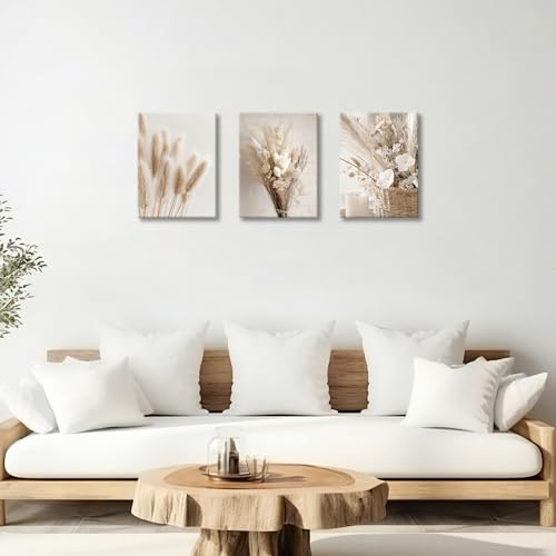 Tableau decoration murale salon impression toile fleur sauge - 4