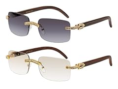 2 Pack: Gold/Wood and Gold/Smoke