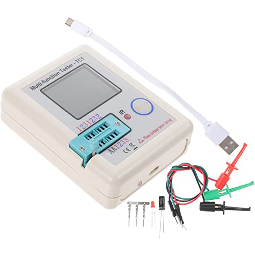 POPETPOP Testador De Transistor De Alta Precisão - Testador De Capacitância Testador De Resistência