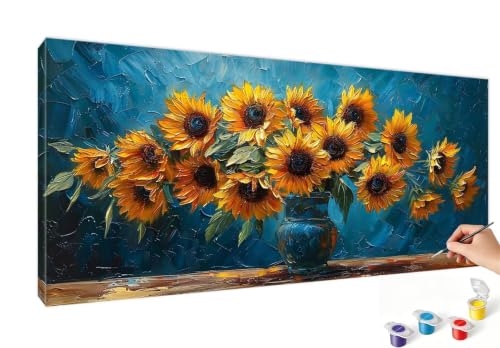 Peinture numéro tournesol pour illuminer votre décoration maison