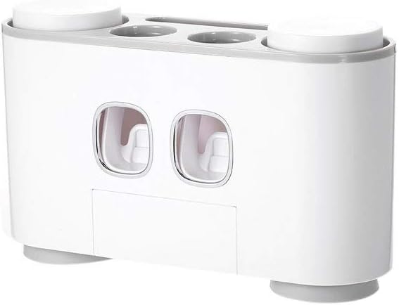 Wall Mount Toothbrush Holder Auto Squeezing Toothpaste Dispenser Toothbrush Toothpaste Cup Storage Bathroom Accessories(D)