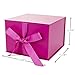 Hallmark Medium Gift Box with Lid and Shredded Paper Fill (Hot Pink 7 inch Box) for Anniversaries, Bridal Showers, Bachelorette, Bridesmaids Gifts, Valentine's Day, All Occasion