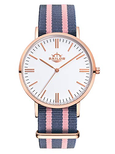 Montre bracelet Classic Sailor montre de dock avec bracelet en nylon interchangeable
