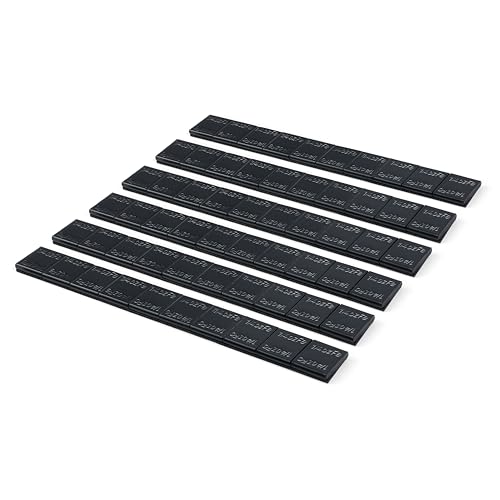 ZERINT 1/4oz Wheel Adhesive Stick-on Weight (60 pcs, Black, Slim Style) WW-025SB60
