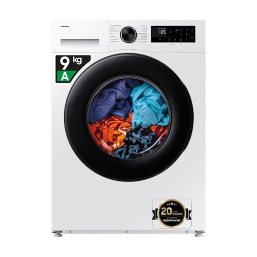 Samsung Lavatrice Slim Crystal Clean WW90DG5G34AEET Libera installazione, 9 Kg,