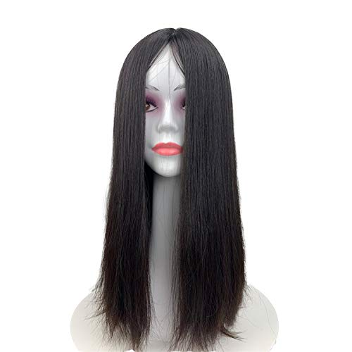 100 European Virgin Human Hair Jewish Wig Shevy Cap Kosher Wigs Thick End Silk Top None Lace Wig(18inch)