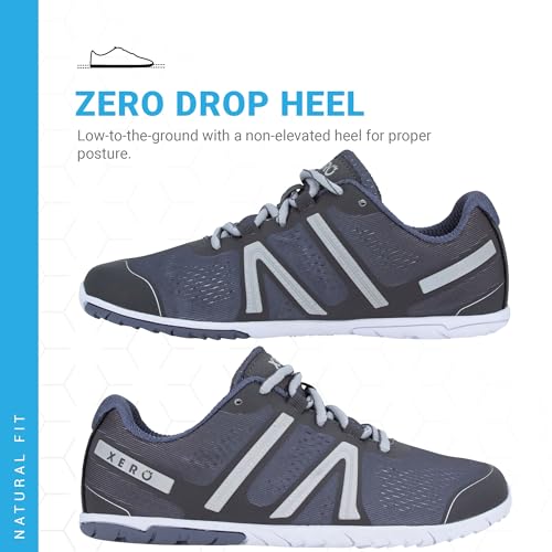 Xero Shoes Women's HFS Original Barefoot Running Shoes, Steel Gray, 53