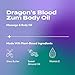 Indigo Wild Zum Dragon's Blood Body Oil - Nourishing Body Massage Oil for Massage Therapy & Hydration - Nourishing, Vegetarian Massaging Oil with Sweet Almond Oil - 4 fl oz