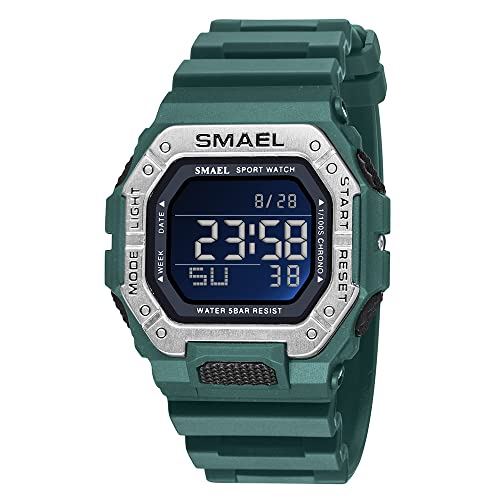 Montre de sport outdoor multifonction étanche à affichage LED et alarme intégrée