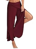 Hosen Damen Sporthose Yogahosen Sport Pumphose Haremshose Leichte Sommerhose Marlene Hose Rot XL