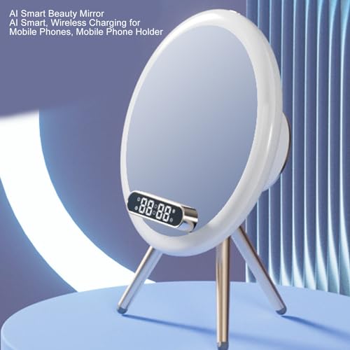 Espejo de Maquillaje LED Redondo con Altavoz Bluetooth miniatura 2