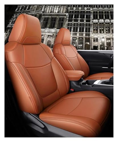Housses siège voiture pour Prius protection complète cuir respirant orange