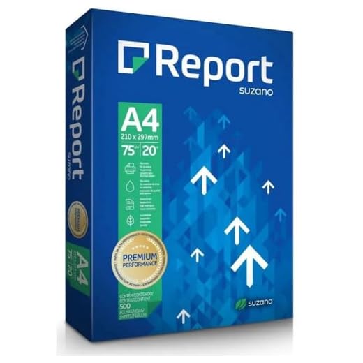 Papel Sulfite Report A4 Branco 75g 500 folhas