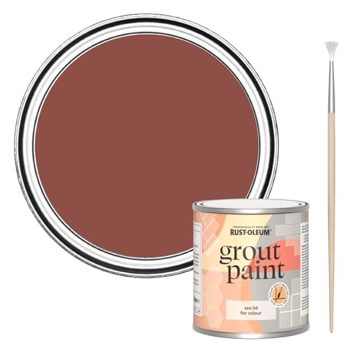 Rust-Oleum Red Ultra-Durable Grout Paint - Fire Brick 250ml