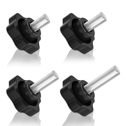 DERJDISF Tornillos M8 - Tornillo de Mariposa de 48 Piezas, M8 Perilla de Sujeción de Rosca Moleteada, Piezas de Repuesto de extracción para botón de Base de sombrilla (4 tamaños)
