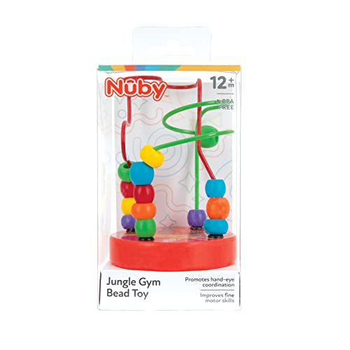 Nuby 6671 Colorful Mini Wooden Bead Maze Roller Coaster- Early Educational Toy thumb #3