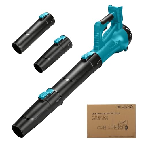 Soplador De Hojas Inalámbrico Compatible con Makita 18 V Batería, 18000RPM, soplador de batería para Limpieza de Hojas, Pasillos Exteriores, Céspedes y Jardines Pequeños (sin Batería)