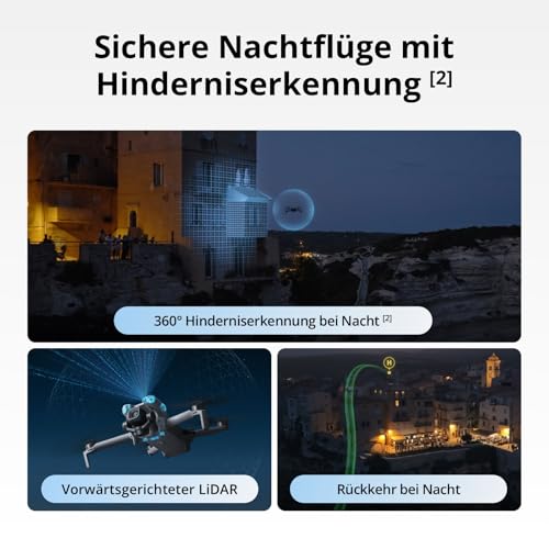 DJI Mini 5 Pro, C0-Zertifiziert, Ultraleichte Drohne mit Kamera, 1-Zoll CMOS, Omnidirektionale Hinderniserkennung, ActiveTrack 360°, 225°-Gimbal-Rotation, 20km-Übertragung, 4K-Drohne für Anfänger