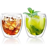 Amazon | QuiExact ダブルウォールグラス 250ml 2個セット ハンドル