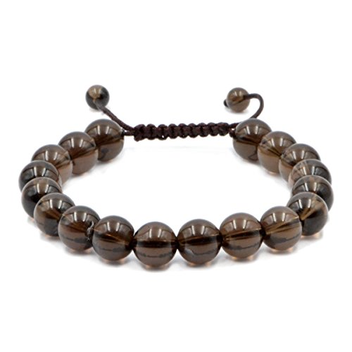 Image of AD Beads Natural 10mm Gemstone Bracelets Healing Power Crystal Macrame Adjustable 7-9 Inch