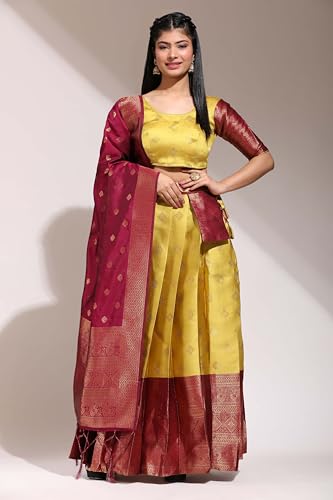 Image of Traditional South Indian pattu Lehenga Choli for Women