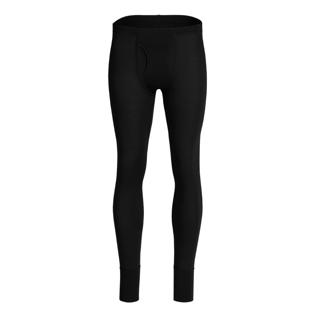 menique Leggings térmicos para hombre 100% merino, de capa base