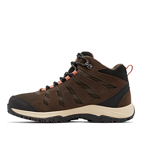 Columbia Women's Redmond 3 Mid WP waterproof mid rise hiking boots, Brown (Cordovan x Dark Coral), 3 UK - Image 8