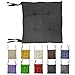 Home Tresor - Coprisedie Cuscini Sedie Cucina Set da 4 | Cuscini Sedia da Giardino, Sala Pranzo, per Interni ed Esterni Morbida Imbottitura Confortevole 6 Cm. (Piombo)
