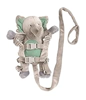 PLAYETTE 2 in 1 Harness Buddy Elephant, Grey