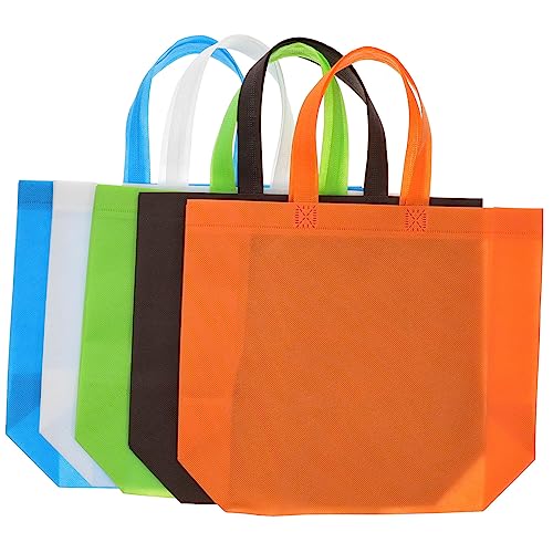 Bolsas de lona portátiles y reutilizables PRETYZOOM con colores aleatorios, 25 piezas
