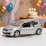 ERBADIHAGO Volkswagen Golf GTI Toy Car 1/36 Model Car Toys Car Metal Collect Car with Pull Back for Boys Children Age 3 + Year Old Festival Gift(Silver)
