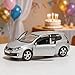 ERBADIHAGO Volkswagen Golf GTI Toy Car 1/36 Model Car Toys Car Metal Collect Car with Pull Back for Boys Children Age 3 + Year Old Festival Gift(Silver)