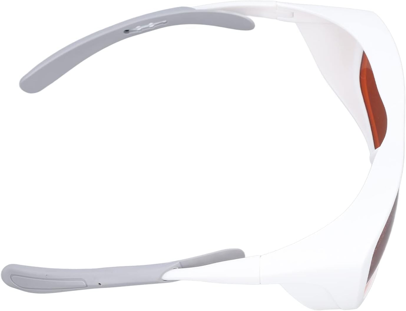 Eye Safety Glasses, Protection Goggles with 180-540nm and 750-1100nm Wavelength Coverage, Fast Light Response PC Material for Fiber Optic Technicians and (White)