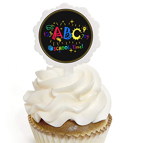 ABOOFAN 24 Pcs Funny Sobersert Cake Picks de Volta à Escola Frutas Pick Picks Bolo Picks