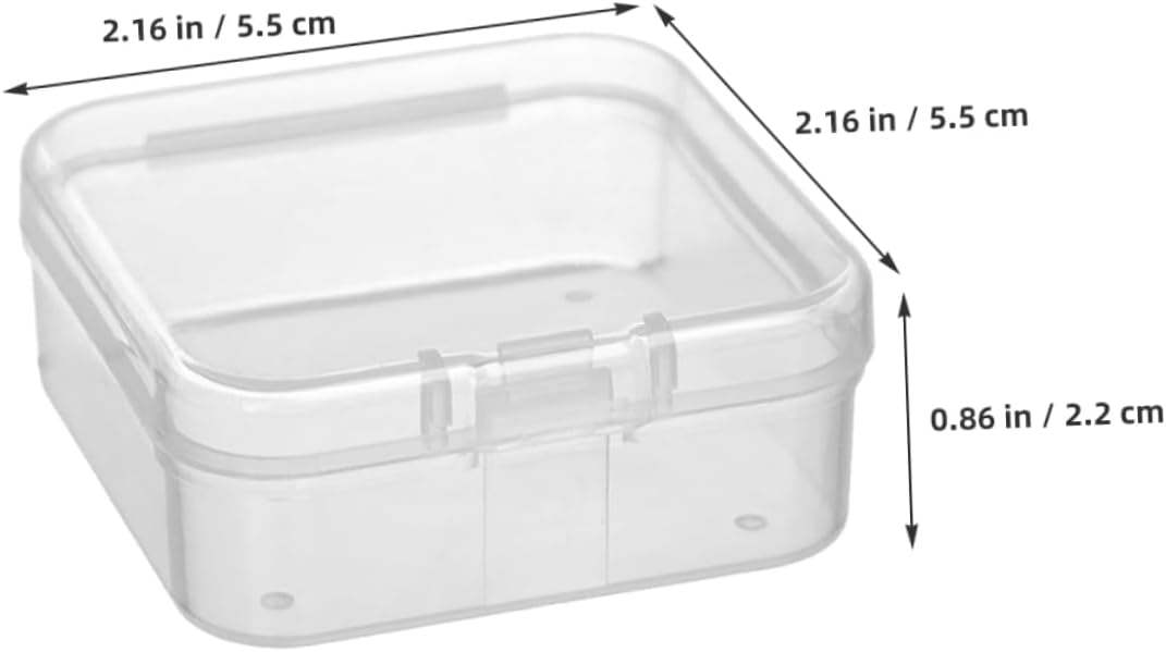 55pcs Plastic Storage Boxes with Lids for Jewelry Crafts image 2