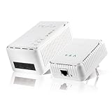 devolo 1003   Pack de 2 adaptateurs CPL (dLAN 200 AV Wireless N Starter Kit+) : 3 ports Fast Ethernet / prise gigogne intégrée / Wifi