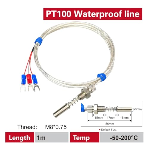 Sonde de température Pt100 étanche pour régulateur de chauffage