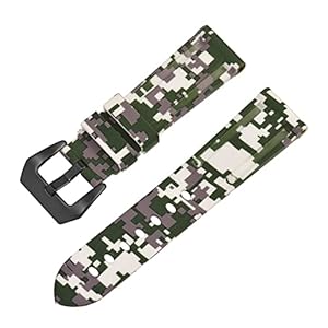 ALMVIS Pam Armband-uitrusting S3 S2 Universele Sport Horloge Riem Pols 20mm 22mm 24 MM 26mm Troops Rubber Watch Band Fit for Panerai Fit for Samsung Vervanging van banden (Color : 4, Size : 22mm)